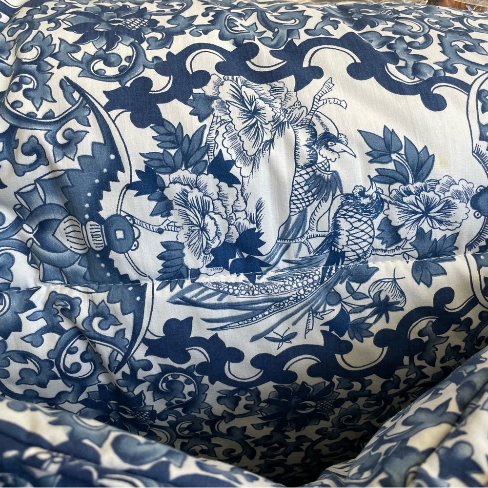 VTG Ralph Lauren Porcelain Blue Twin Comforter